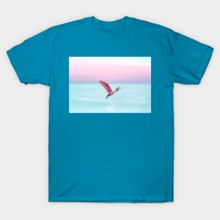 Roseate Spoonbill at Sunset T-Shirt